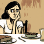 A woman having no appetite due to hypothyroidism.