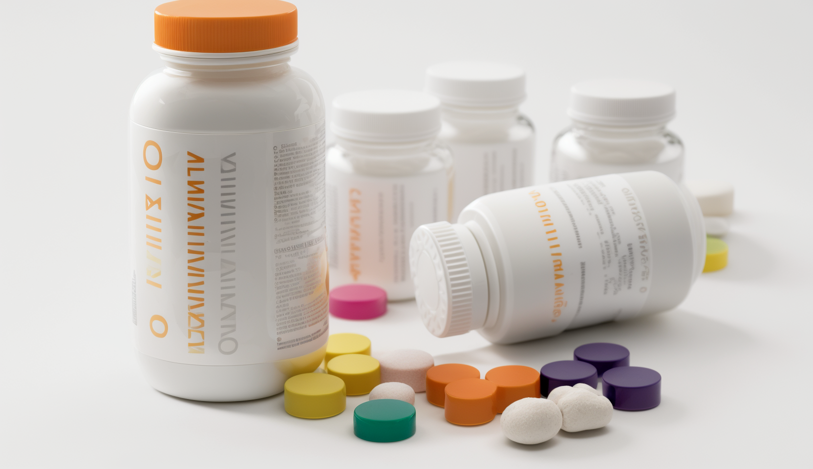 An assortment of thyroid supplements